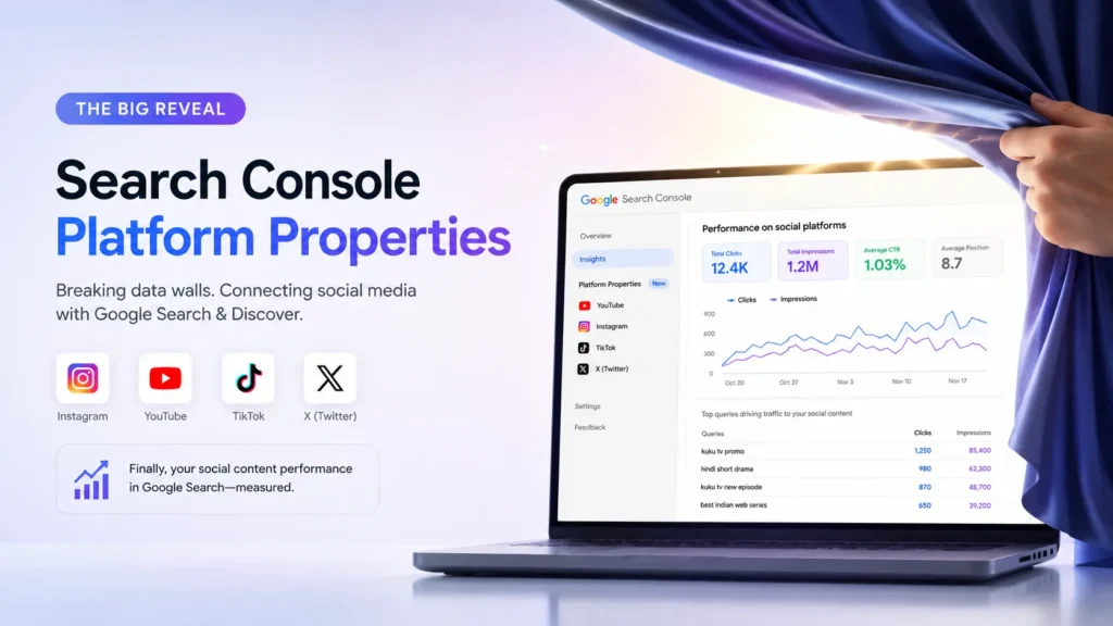 A Detailed Guide to Set Up Search Console Platform Properties in 2026 1 Revealing GSC Update | Search Console platform properties